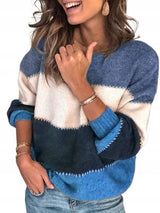 GAIA – Der elegante Wollpullover für jede Gelegenheit – Blau
