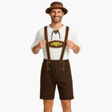 Traditionelles Trachtenset Outfit für Herren - Oktoberfest 2025 – Dunkelbraun