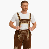 Vintage Trachten Lederhose für Herren - Oktoberfest 2025 – Braun