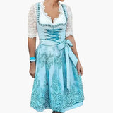 Festliches kleid für Damen - Oktoberfest 2025 – Hellgrün