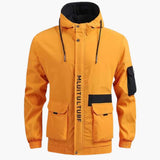 Kapuze Freizeitjacke für Herren – Gelb