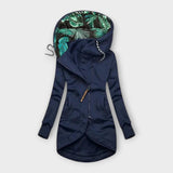 Noriel – Elegante Jacke mit Kapuze – Blau