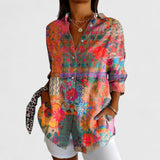 Francesca | Florale Bluse Frühling – Bunt