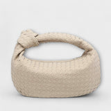 Natela Große Geflochtene Damenhandtasche Mit Elegantem Knotendesign - Ideal Für Jeden Anlass – Beige