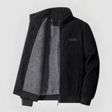 Hugo | Cordjacke Mit Fleecefutter – Schwarz