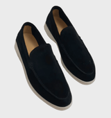 Dino - Comy Business Leder Slipper für Männer – Schwarz