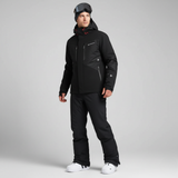 Herren Skiset | Funktionale Jacke und Hose mit geschlossene Winterform – Schwarz