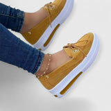KRIS | Stilvolle Schnürsneaker – Gelb