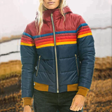 Hesterr – Plüschjacke für Damen – Dunkelblau