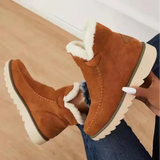 Ionna - damenstiefel aus plüsch-schafsfell – Braun
