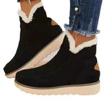 Ionna - damenstiefel aus plüsch-schafsfell – Schwarz
