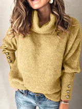 Milana - damenpullover mit hoher taille und ubergrößen – Gelb