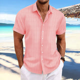 Daniel Bequemes Hemd für Männer – Rosa