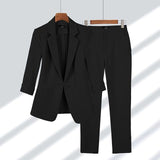 CHLOE - Blazer und Hose – Schwarz