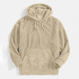 Hochwertige cord-kapuzenjacke für herren – Khaki