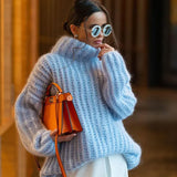 ARIANNE™ | STRICKPULLOVER – Hellblau