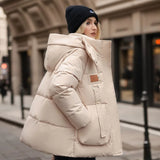 Stilvolle Damen Winterjacke - Mariette – Weiß