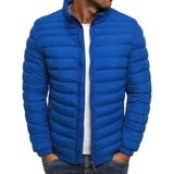 Albert™ - Streetwear-Stil Dick und Warm Reißverschluss Alltagsjacke – Blau