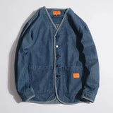 PHILIPPE - Französischer Vintage-Jeansjacke für Männer – Blau