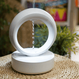 Design-Luftbefeuchter mit LED & Schwebetropfen-Effekt – Touch Control & Flüsterleise – Rund Weiß