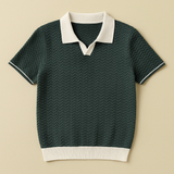 LUCA | POLOSHIRT AUS RICCIOTUCH – Grün