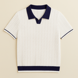 LUCA | POLOSHIRT AUS RICCIOTUCH – Weiß