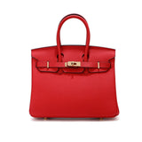 Jane – Premium-Handtasche aus echtem genarbtem Leder – Rot