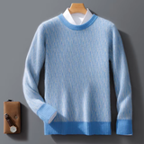Jamie - Winterpullover für Männer mit unübertroffenem Komfort – Blau
