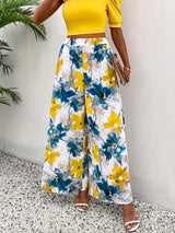Juliet | Weite Blumenmuster-Hose – Mehrfarbig