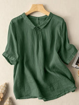 Amelie | Stilvolle Bluse – Grün