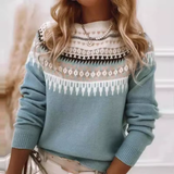 SELENE – Strickjacke für mühelosen Winterstil – Blau