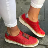 Orthopädische Schuhe zum Reinschlüpfen Für Frauen | Bequem – Rot