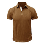 Herren - Poloshirt - Weiche Baumwollmischung - Stilvolle Freizeitkleidung – Braun