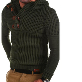 Kapuzenpullover aus gestrickter Wolle - GLENDEL – Grün