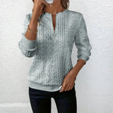 Birgit™ | Eleganter Stilvoller Strickpullover – Grau