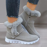 Anneliese | Stilvolle gefütterte Chelsea-Stiefel – Grau