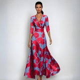 Annemiek – Luxuriöses Blumen Kleid – Blumenmuster 1