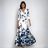 Annemiek – Luxuriöses Blumen Kleid – Blumenmuster 2