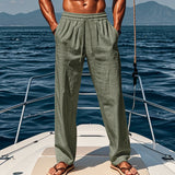 Timo | Atmungsaktive Baumwoll-Sporthose – Grau Grün