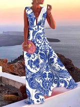Elara - Zeitloses Sommerkleid – Blau