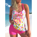 Virelai – Hochwertiges, Lebendiges Tankini-Set – Rosa