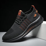 Stilvolle Sportschuhe für Männer - Cleon – Schwarz/Orange