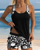 Zinnia - schnelltrocknendes Badeanzug-Set – Schwarz