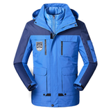 ESSENTIAL GESTEPPTE DOPPELJACKE - VEIL – Blau