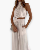 Damen Eleganter Jumpsuit | Festlich Sommer Jumpsuit – Aprikose