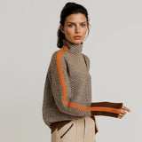 Martina™ | Pullover mit hohem Kragen – Orange