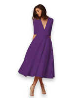 Damen Elegantes Festliches Kleid | Ärmellos Maxi – Lila