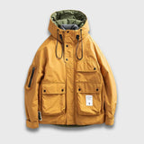 Jonas | Wetterfeste Outdoorjacke mit Kapuze – Orange