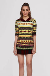 Damen Norweger Grobstrickpullover | Winter – Mehrfarbig 2