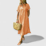 Angela | Maxi Kleid – Orange